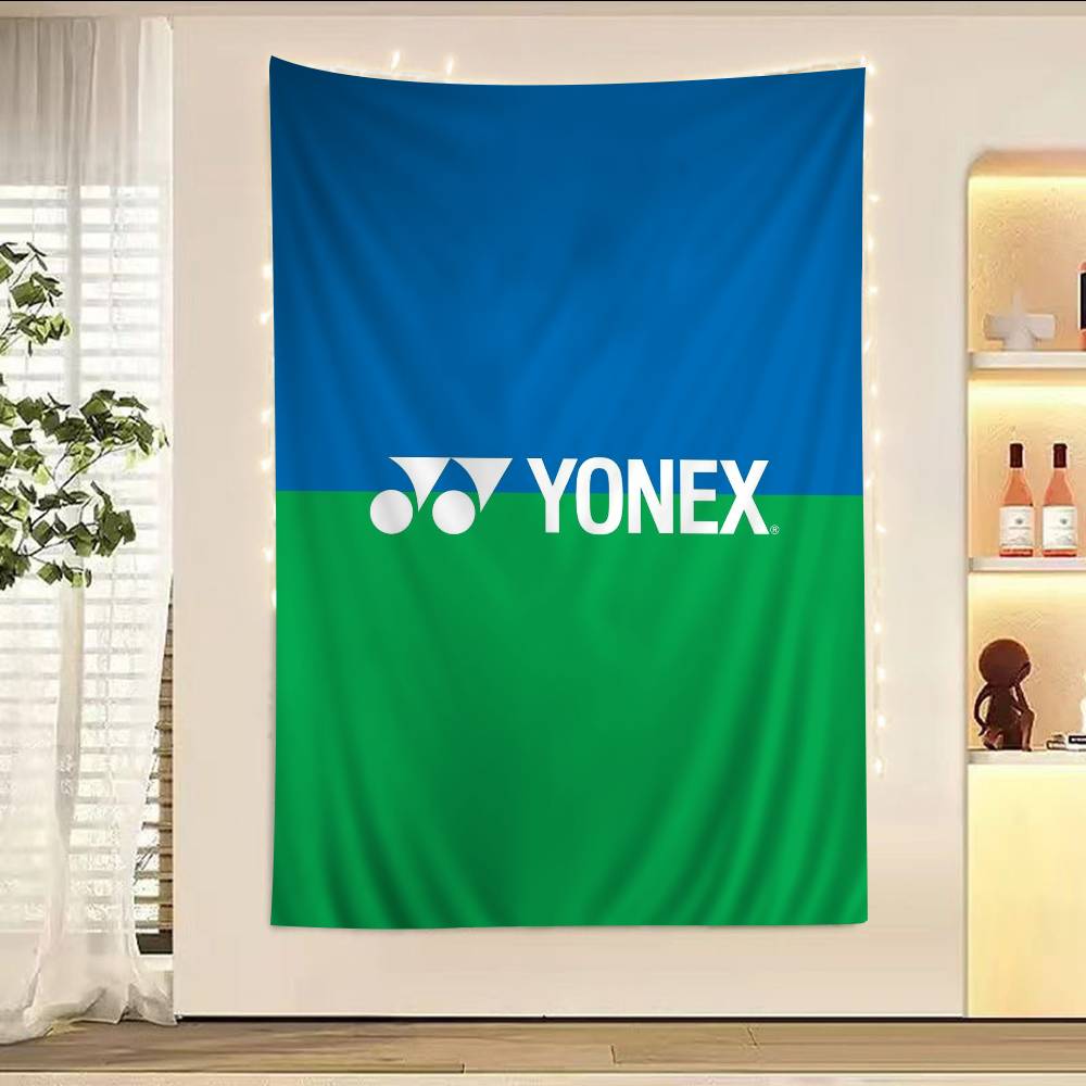 Badminton Yonex - ผ้าแขวนผนังลายการ์ตูนแฟชั่นแบดมินตัน Y-Yonex สำหรับตกแต่งห้องนั่งเล่น ห้องพัก หอพัก ของตกแต่งบ้านสไตล์