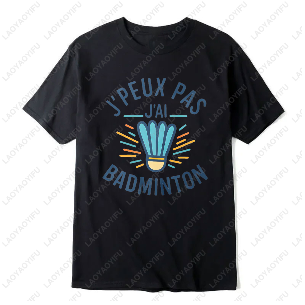 Badminton Quotes Short - เสื้อยืดผู้หญิงลายกราฟิกลูกแบดมินตัน คำคมตลก ผ้าฝ้าย ใส่สบายๆ สไตล์สปอร์ต แฟชั่นอินเทรนด์สำหรับฤดูร้อน