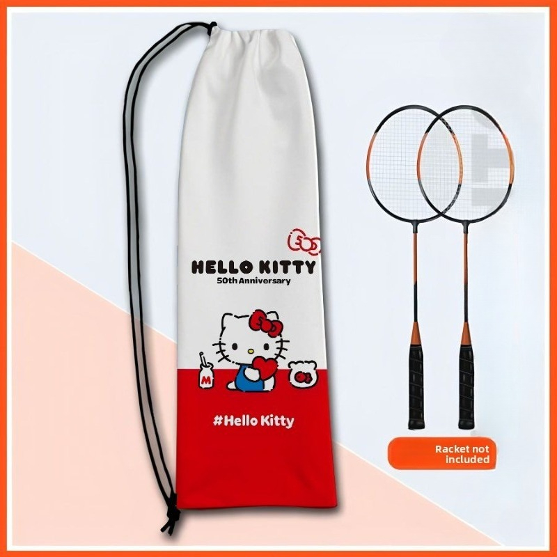 Badminton Rs - กระเป๋าใส่ไม้แบดมินตันลายเฮลโล คิตตี้ ฉลองครบรอบ 50 ปี น่ารัก