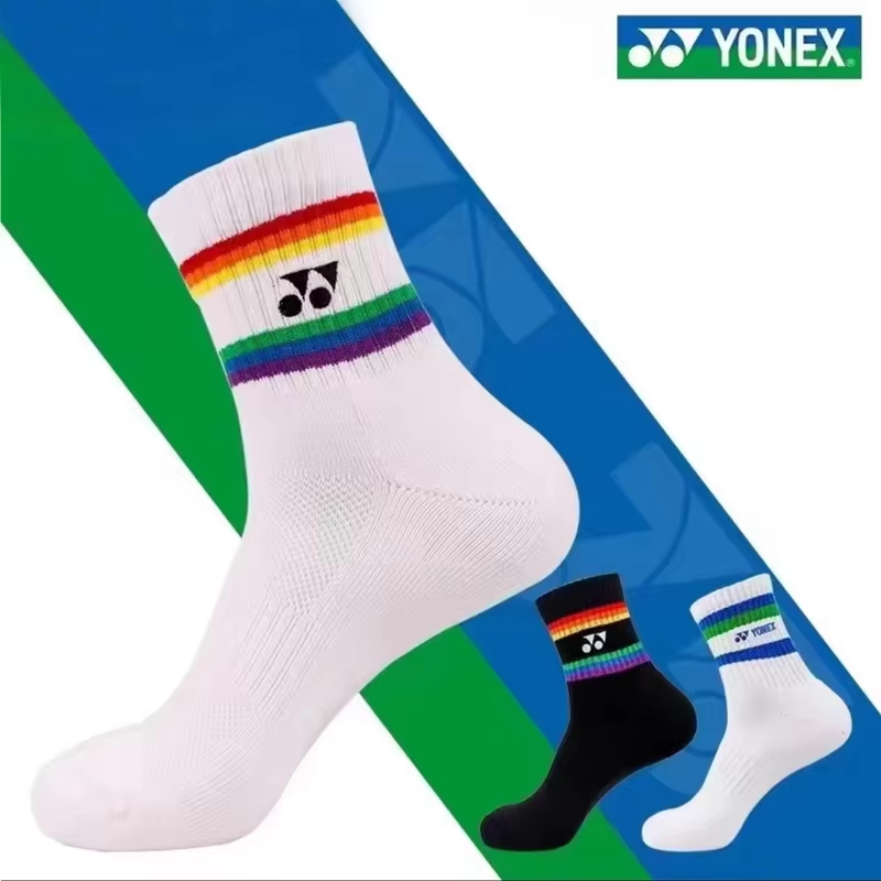 Badminton Yonex - YONEX ถุงเท้าแบดมินตัน ถุงเท้ากีฬาแบบหนาด้านล่างแบบผ้าขนหนู ดูดซับเหงื่อและขจัดกลิ่นกาย ฟิตเนส วิ่ง